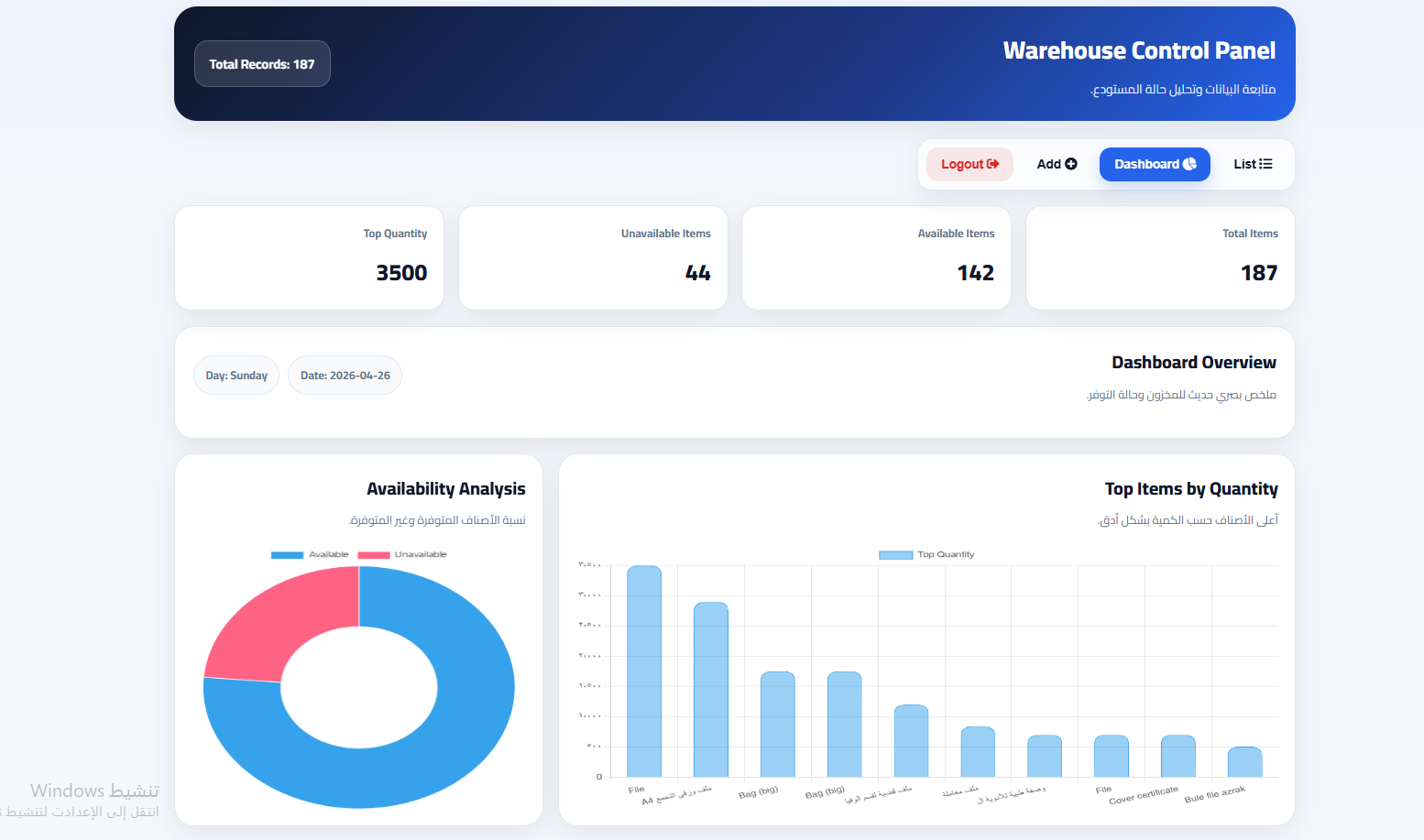 Warehouse Management System